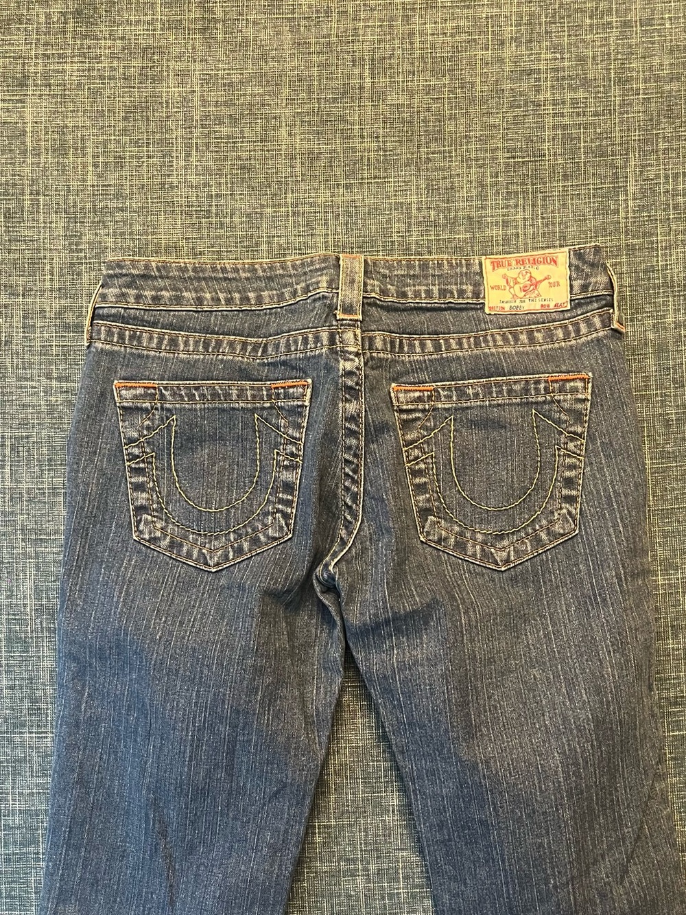 OG True Religion Straight Leg Women's Denim Jeans in Blue